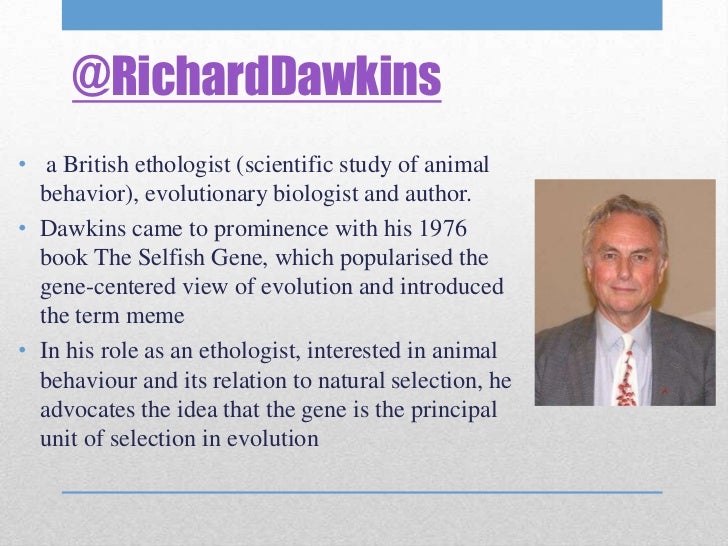 book synopsis of the selfish gene The selfish gene is a classic exposition of evolutionary thought in it professor dawkins articulates a gene's eye view of evolution - a view giving centre stage to. book synopsis of the selfish gene The selfish gene is a classic exposition of evolutionary thought in it professor dawkins articulates a gene's eye view of evolution - a view giving centre stage to.