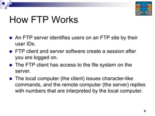 Local Ftp Lecture 7 -_ftp,_tftp,_telnet_and_ssh | PDF