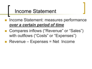 Lecture 7 Income Statement Rw | PPTX