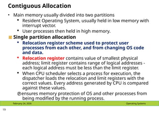 Comprehensive Overview of Main Memory Management in Operating Systems ...
