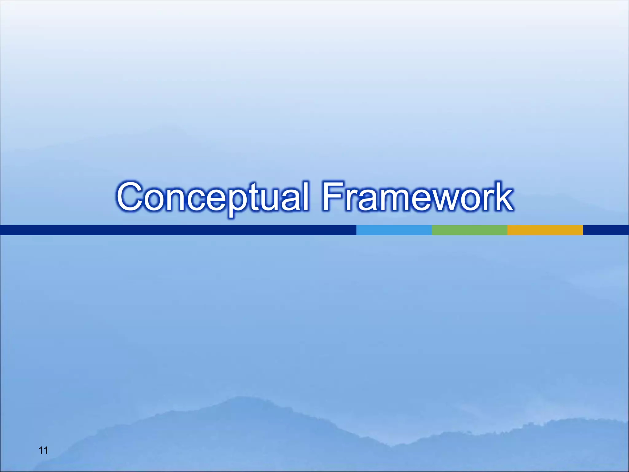 Conceptual Framework
11
 