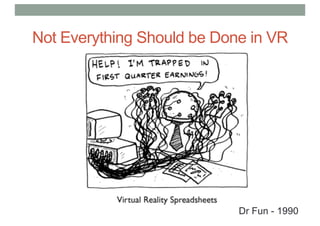 Vr Logic Problem Example Lecture7 Example VR Applications | PDF
