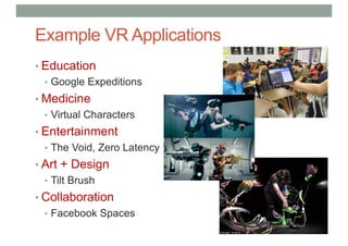 Lecture7 Example VR Applications | PDF