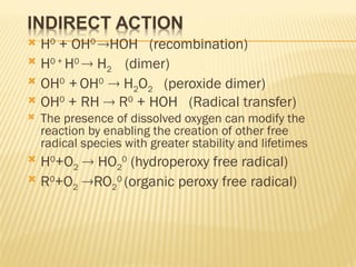 H2o2 Dimer Molecular and cellular effects of ionizing radiation | PPT