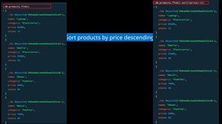 Sort products by price descending
 