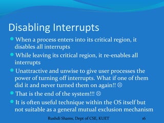 Interrupted Communication Process Lecture 7, 8, 9 and 10 Inter Process Communication (IPC) in Operating ...