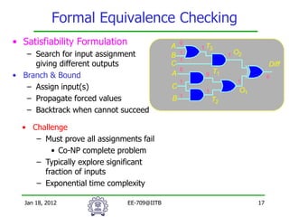 Advanced Formal Equivalence Checking and SAT Solvers in VLSI ...