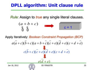 Advanced Formal Equivalence Checking and SAT Solvers in VLSI ...