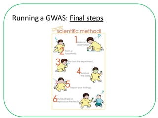 Running a GWAS: Final steps
 