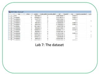 Lab 7: The dataset
 