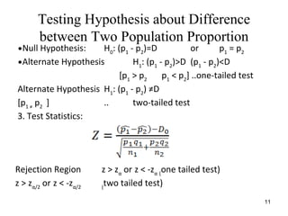 Lecture 7 Hypothesis Testing Two Sample | PPT