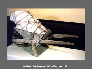 Christo,  Package on Wheelbarrow , 1961 