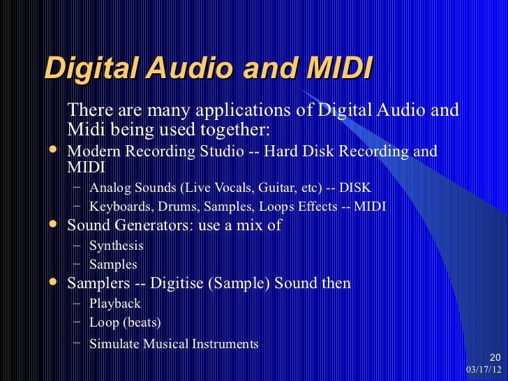 Lecture 7 midi file format