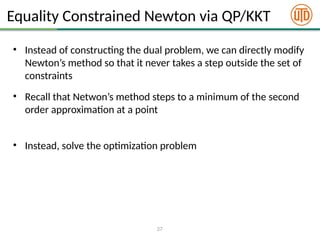 Comprehensive Lecture on Second Order Optimization Methods and Newton's ...