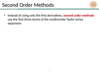 Comprehensive Lecture on Second Order Optimization Methods and Newton's ...
