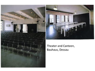 Theater and Canteen,
Bauhaus, Dessau
 