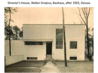 Director’s House, Walter Gropius, Bauhaus, after 1925, Dessau
 