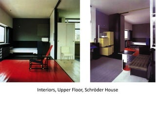 Interiors, Upper Floor, Schröder House
 