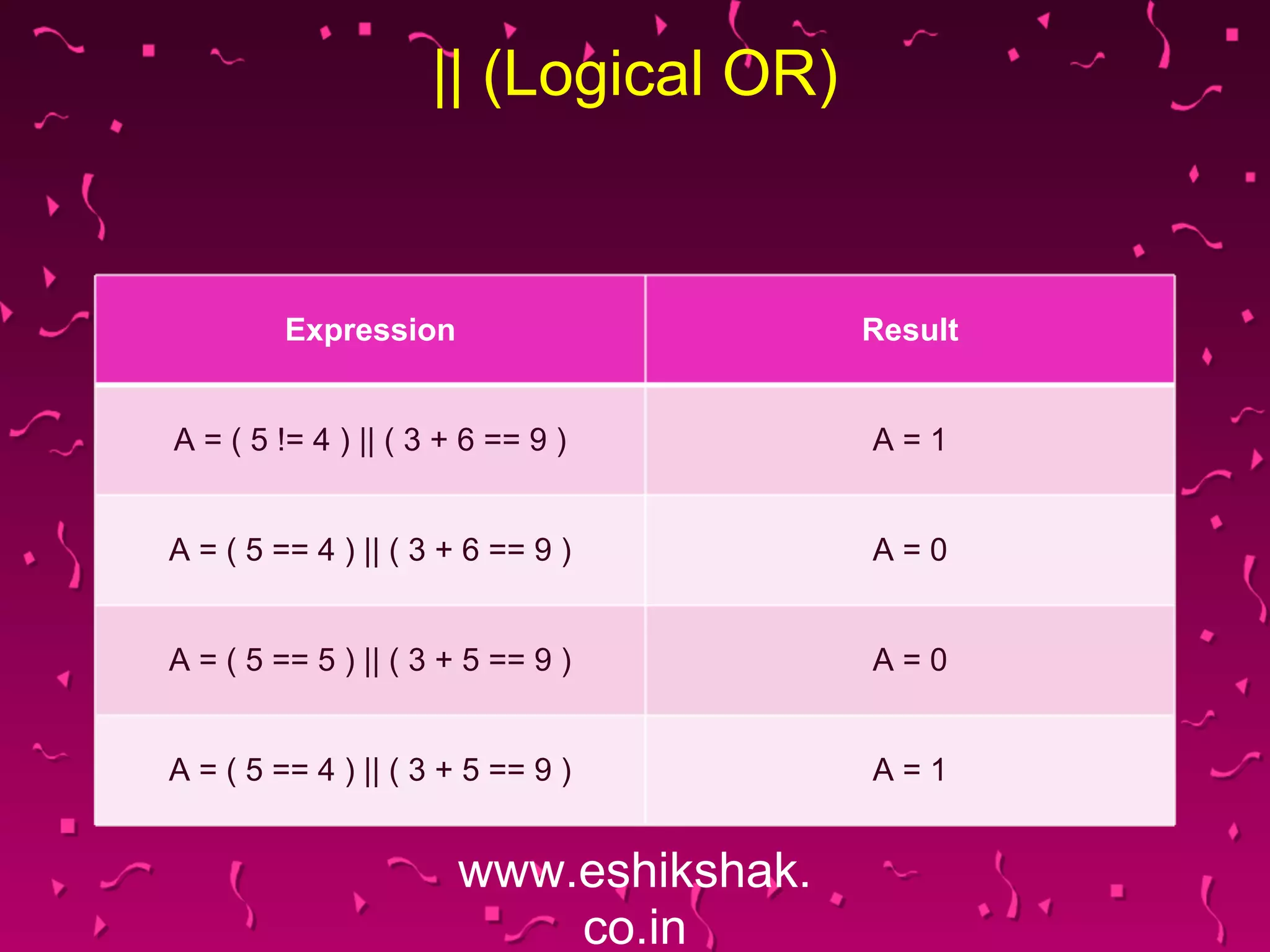 Lecture 7 relational_and_logical_operators | PDF