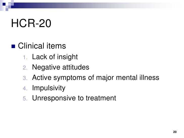 Forensic Psychology Risk Assessment