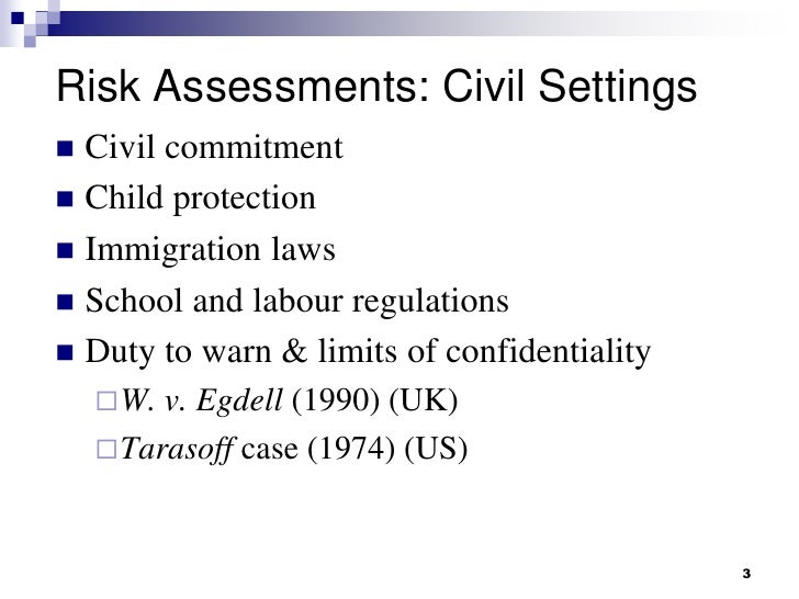 Forensic Psychology Risk Assessment