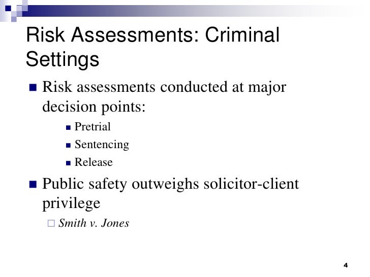 Forensic Psychology Risk Assessment