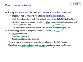 Lecture 7: Semantic Technologies and Interoperability