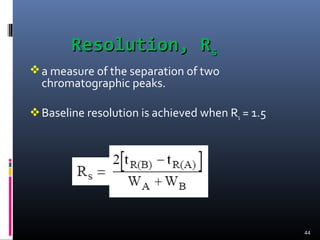 CHM260 - Separations Methods | PPT