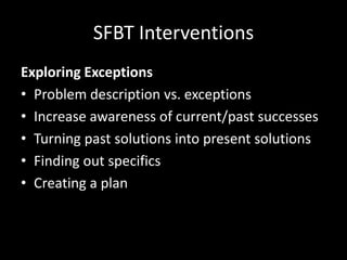 Lecture 7 solution focused therapy | PPTX