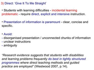 Teaching students with general learning disabilities | PPT