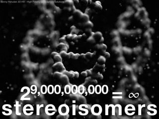 Benny Herudek 3D Hiﬁ - High Fidelity 3d Graphics Solutions




                 29,000,000,000 =                            ∞
stereoisomers
 