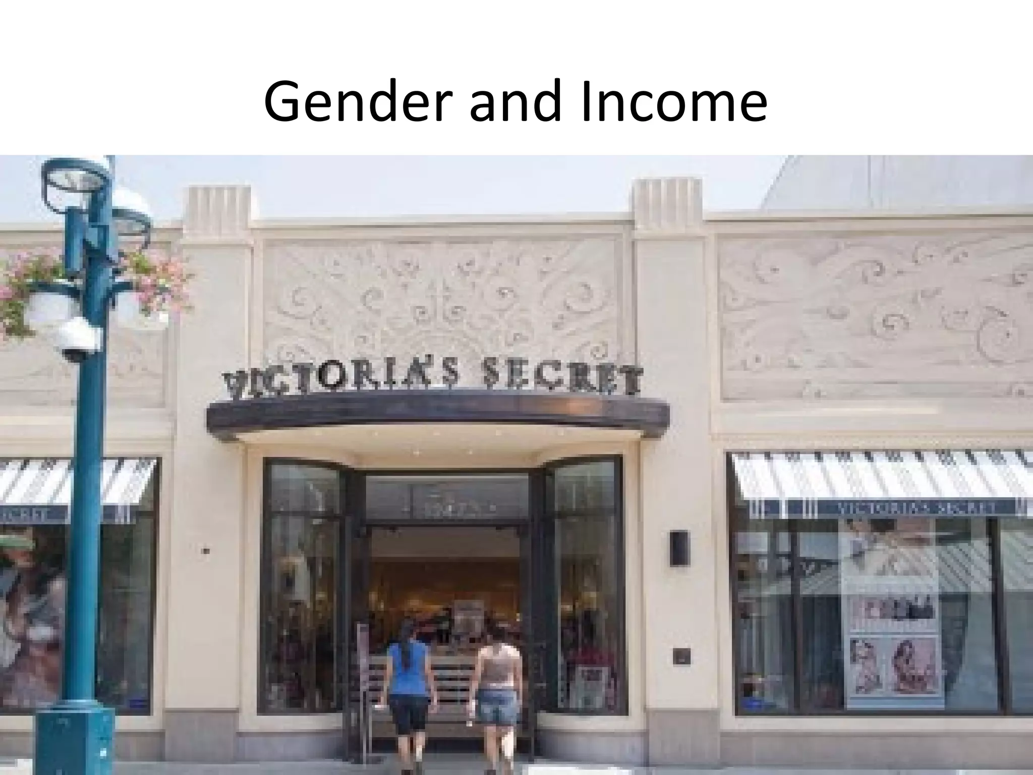 Gender and Income
 