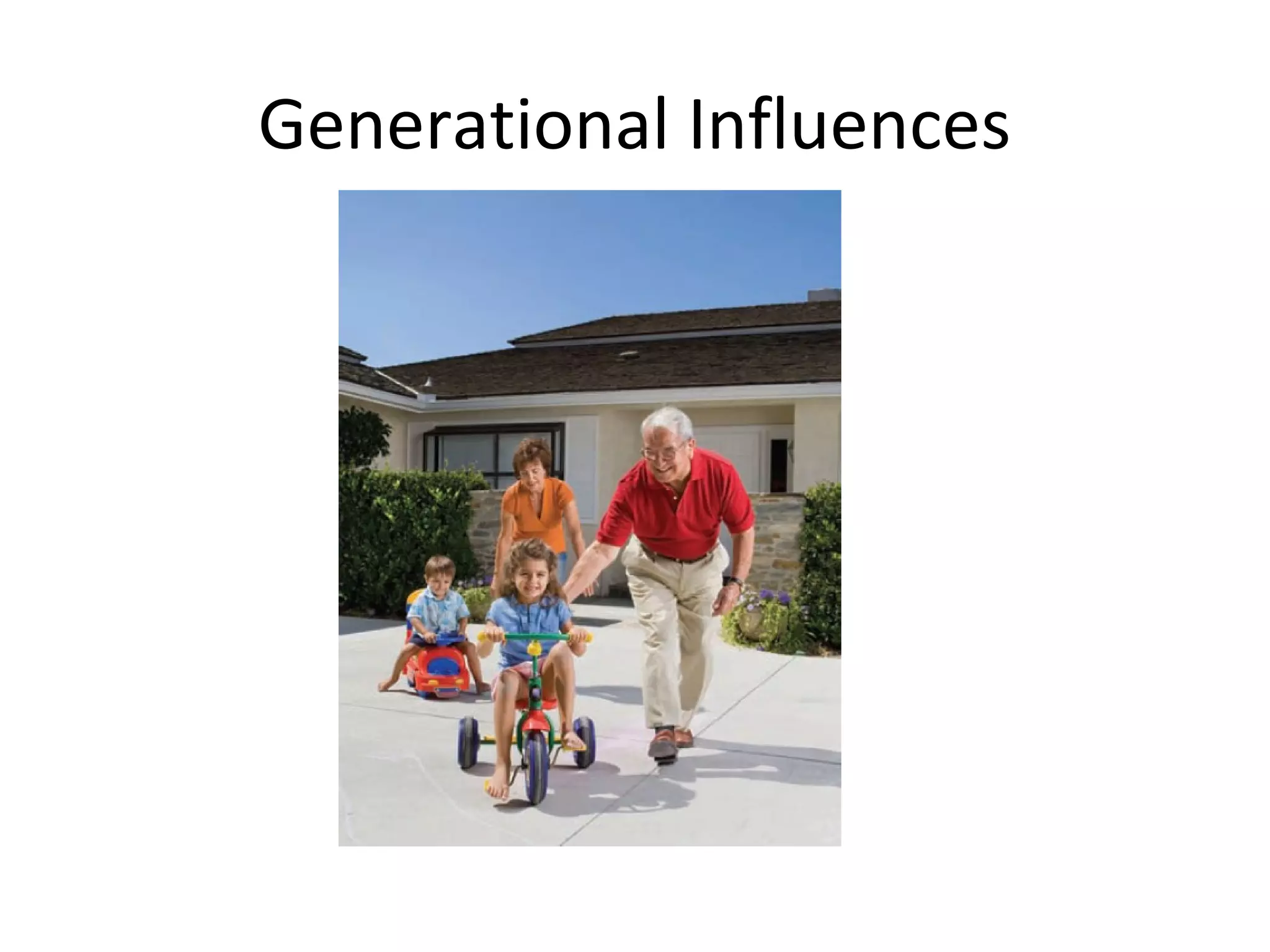 Generational Influences
 