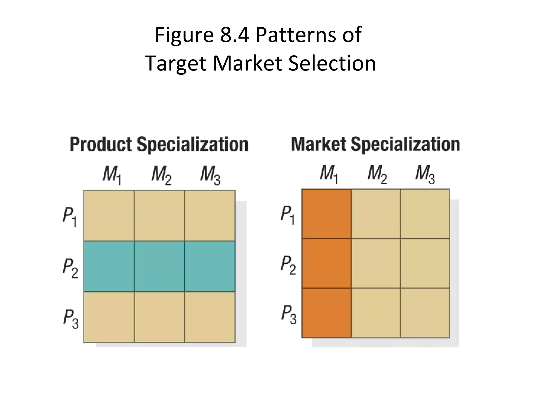 Figure 8.4 Patterns of
Target Market Selection
 