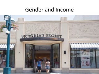 Gender and Income
 