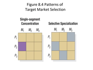 Figure 8.4 Patterns of
Target Market Selection
 