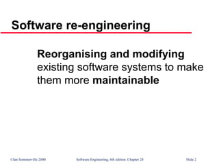 Software Re-Engineering | PPT