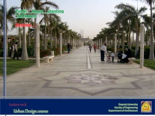 Zaqaziq University
Faculty of Engineering
Department of Architecture
Public Space planting
“softscape”
Direction :
 