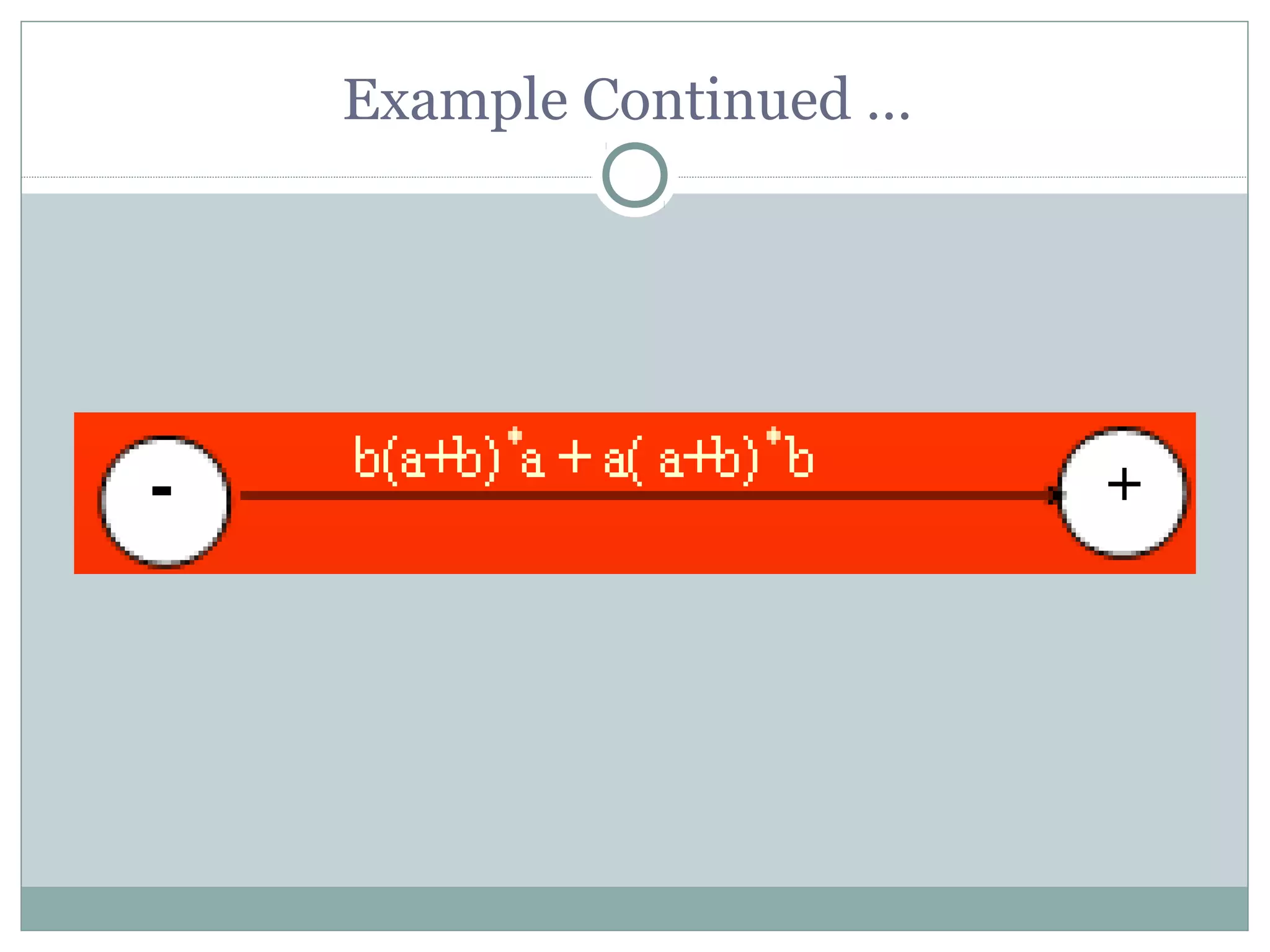 Example Continued …
 