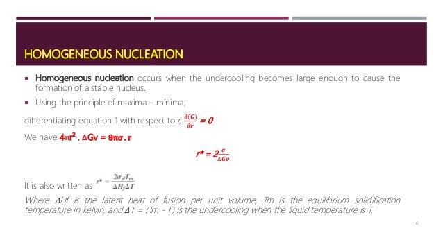 Nucleation In Crystalline Structures Nucleation In Crystalline Structures