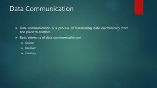 Data Communication & Networks | PPT