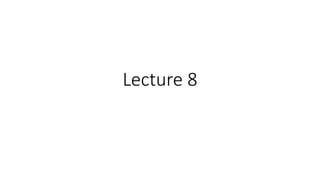 Core Hardware: Lecture 8