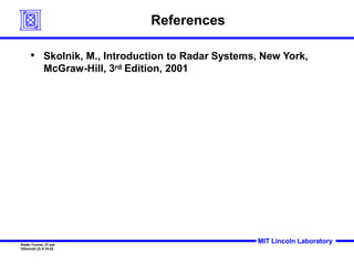 radar 2009 a 12 clutter rejection basics and mti | pdf... lecture 8.pptx