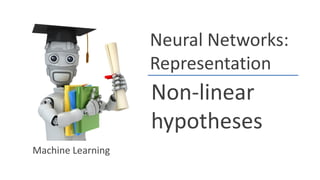 Neural Networks:
Representation
Non-linear
hypotheses
Machine Learning
 