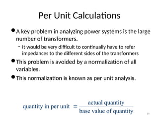 Power system analysis per unit calculations | PPT