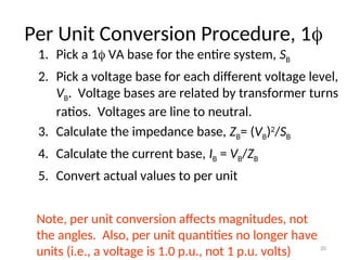 Power system analysis per unit calculations | PPT