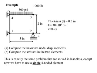 lecture 8.pdf Four Noded rectanglular element | PDF