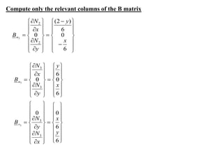 lecture 8.pdf Four Noded rectanglular element | PDF