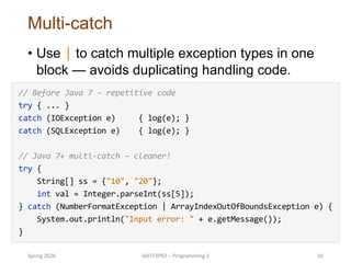 Comprehensive Guide to Exception Handling in Java Programming | PDF
