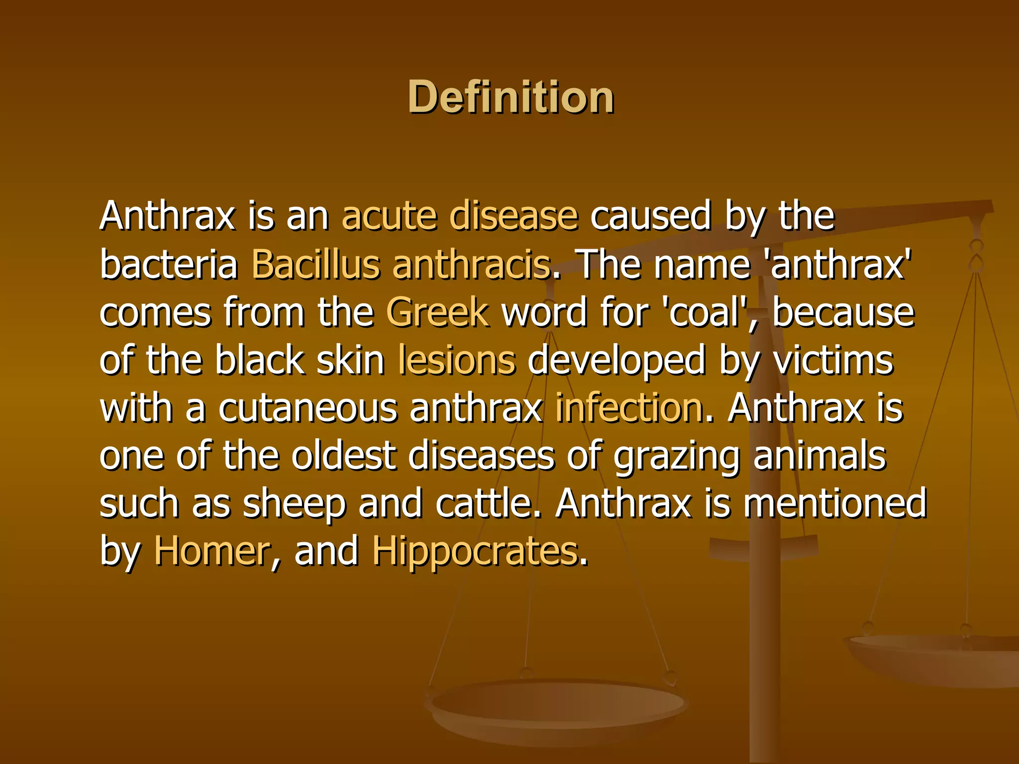 Anthrax Disease In Cattle Is Caused By